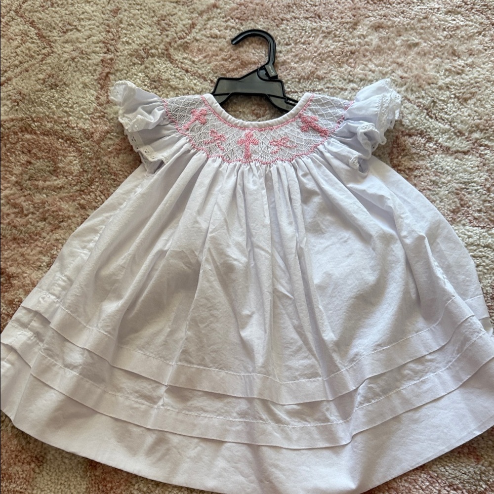 White and Pink Kids Dress